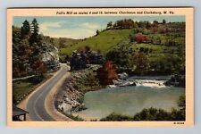 Charleston WV-West Virginia, Fall's Mill, Antique Vintage Souvenir Postcard picture
