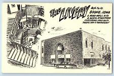 Boone Iowa IA Postcard The Livery A Mini-Mall Restaurant Sketch c1940's Vintage picture