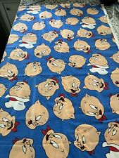 Porky pig Warner Brothers vintage fabric 90s picture