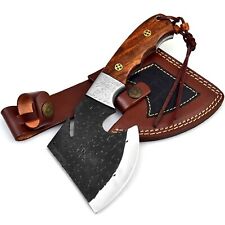 D2 Steel Blade Viking Axe Hatchet Tomahawk Hunting Damascus Knife W/Sheath picture
