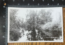 Vintage Postcard Real Photo Prairie Creek Ionia County Michigan Black & White picture