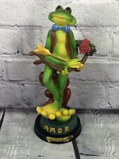 vtg KVB Collection whimsical frog of Amor sculpture 9'' tall picture