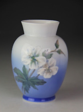 Vintage 1970s Royal Copenhagen Vase w/ White Flowers & Butterfly #2667/36 picture