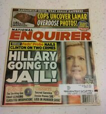 National Enquirer Vintage Hillary Going To Jail On Cover picture