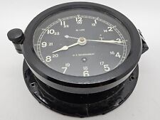 1940's M. LOW N.Y. / CHELSEA WWII U.S. Government Bakelite Porthole Ship Clock picture