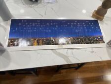 Top Of The Rock Observation Deck New York Panorama View Poster 36” X 13” EUC picture