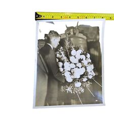 Vintage Black And White Photo Charles Lindbergh At The Liberty Bell Phila 1927 picture