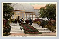 Peoria, IL-Illinois, Palm House Glen Oak Park  Antique Souvenir Vintage Postcard picture
