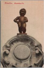 c1910s BRUSSELS Belgium MANNEKEN PIS Postcard Statue View / Unused picture