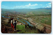 1965 View from Sentinel Mountain Missoula Montana MT Vintage Posted Postcard picture