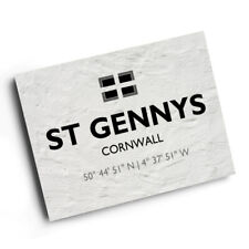 A3 PRINT - St Gennys, Cornwall - Lat/Long SX1497 picture