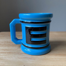 FANGAMER Turquoise Black Mega Man E Tank Mug - VGUC picture