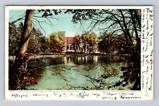 Poughkeepsie NY- New York, Chapel, Lake, Vassar College, Vintage c1955 Postcard picture