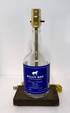 Bully Boy American Bourbon Liquor Bottle Bar TABLE LAMP Light w/ Wood Base picture
