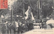 CPA 74 ANNECY INAUGURATION OF THE EUGENE SUE MONUMENT JUNE 9, 1907 picture