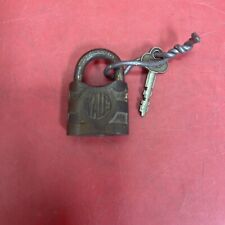RARE MINIATURE YALE and TOWNE BRASS PADLOCK ANTIQUE LOCK picture