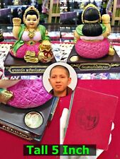 Lady Beckon Statue Money Rich Fortune Lucky Kuba AriyaChat 13cm Thai Amulet 6238 picture