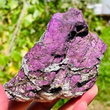 483g Namibia Natural Metallic Dark Purple Purpurite Piece Rough Rare Specimen picture