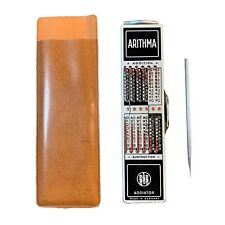 Vintage Arithma Addiator Adding Machine Calculator with Stylus Germany picture