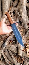 Hand Forged Bowie Knife Carbon Steel Hunting Knife Camping Knife Survival Knife picture