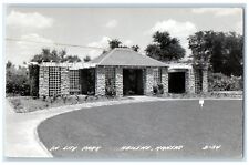 1946 View In City Park Abilene Kansas KS RPPC Photo Posted Vintage Postcard picture