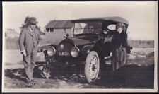 c 1919 KisselKar Touring w/ elderly couple 1920 OH plate 140285 vernacular photo picture