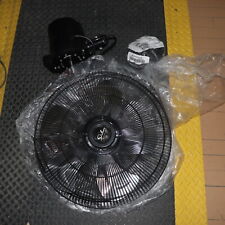 Deluxe 5-Speed Settings 90Â° Oscillation Wall Mount Fan Set Black picture