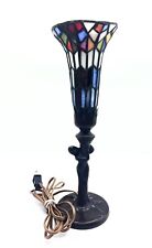 Meyda High Stained Glass Pond Lily Nouveau Lady Accent Lamp picture