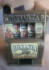 Vintage Bonanza Toy Slot Machine Style Coin Bank Money Bank picture