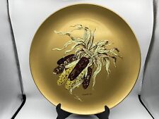 Vintage Georges Briard Indian Corn Round Lacquerware 14” Platter picture