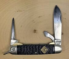 Vintage Camillus New York USA Official Cub Scouts BSA Knife Blue Delrin Handles picture