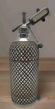 Vintage Antique 1930s Sparklets Soda Siphon Seltzer Water Bottle Glass Bar Décor picture