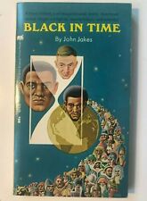 1970 BLACK IN TIME JOHN JAKES PBO Paper Back Library 63-426 COVER STEELE SAVAGE picture