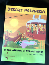 2002  Shag Vintage Tiki Weekend Desert Polynesia 11 x 14 Print Poster picture