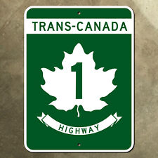 Trans-Canada highway 1 route marker road sign 1972 12x16 picture