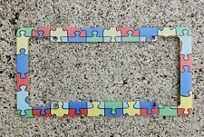 Autism Puzzle License Plate Holder License Frame picture