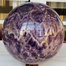 5500g Natural Dream Amethyst Quartz Crystal Sphere Ball Healing picture