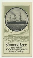 Pamphlet Describes Journey - New Orleans-New York Journey c1910 Steamship Momus picture
