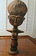 African Ashanti Wood Carving Fertility Statue Figurine picture