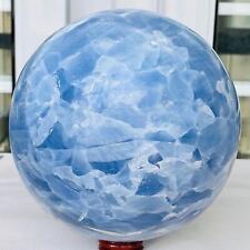 Natural Blue Celestite Crystal Sphere Ball Healing Madagascar 6820G picture
