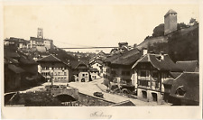 Switzerland, Freiburg vintage albumen print.  12x26 Albumin Print Circa 18 picture