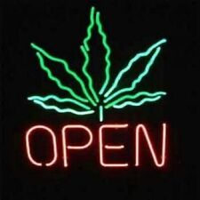 Marijuana Open Leaf Weed High Life Neon Light Sign 17