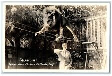 c1940's Aladdin Gays Lion Farm El Monte California CA RPPC Photo Postcard picture