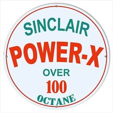 30 Round Sinclair Power-X Motor Oil Sign picture