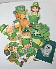 27 Vintage 1980s Hallmark Etc St Patrick's Day Die Cuts Ephemera Irish Decor picture