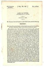 1838 Comte. Public Lands: James M. Tuttle Land Entry Error Correction picture