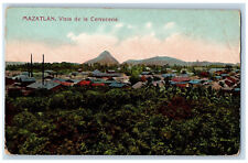 Mazatlan Sinaloa Mexico Postcard View of the Brewery c1910 Unposted Antique picture