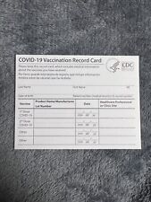 🔥AUTHENTIC CDC COVID-19 Vaccination Card Collector Use Only FREE/FAST Shipping picture