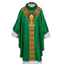 Body of Christ Collection GREEN Chasuble Printed Y-Orphrey Size:51 x 59