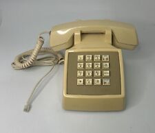 AT&T Vintage CS2500DMGF Cream Beige Push Button Phone Tested picture